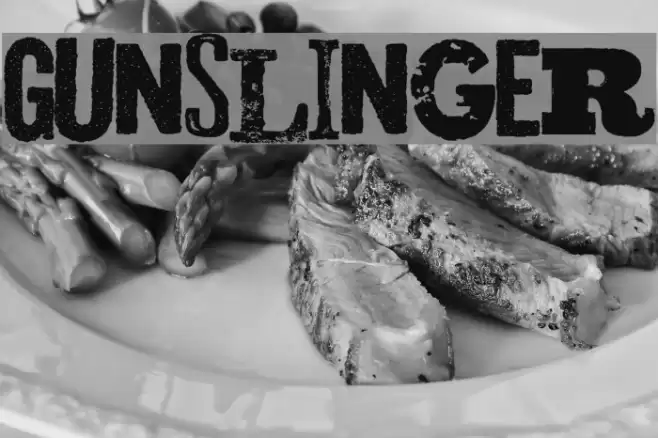 Gunslinger Font examples