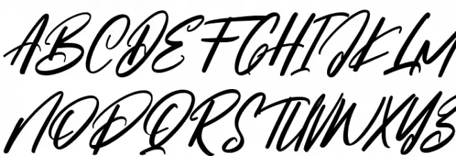 Gunstages خط أحرف كبيرة