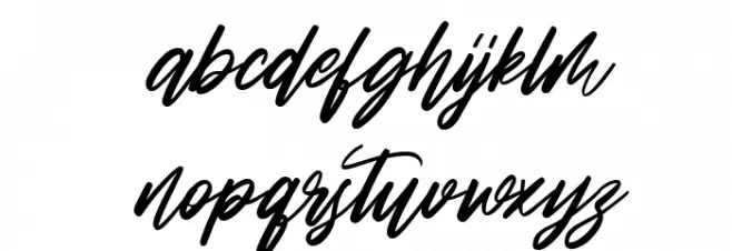 Gunstages خط أحرف صغيرة