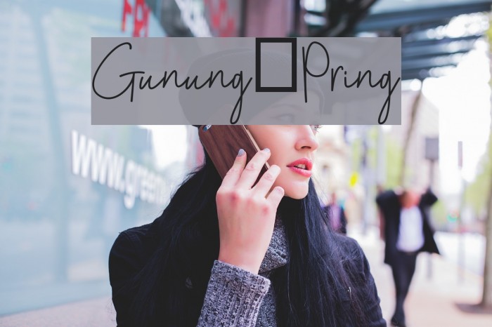 Gunung Pring Font examples