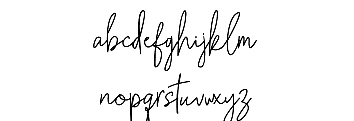 Gunung Pring Font LOWERCASE