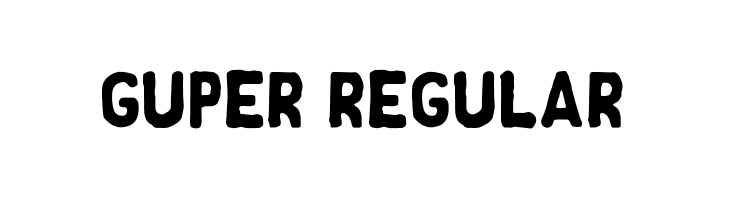 Guper Regular  font caratteri gratis