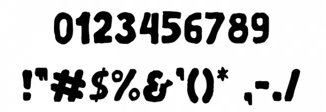 Guper Regular Font OTHER CHARS