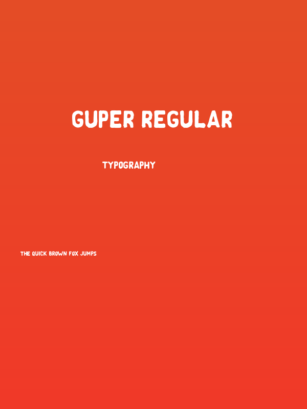 Guper Regular Poster