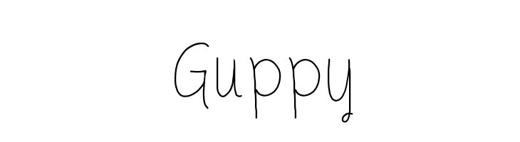 Guppy  नि: शुल्क फ़ॉन्ट्स डाउनलोड