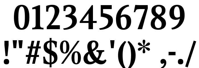 Gupter Bold Font OTHER CHARS