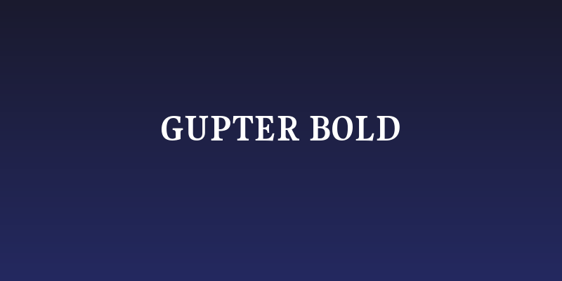 Gupter Bold Social Header