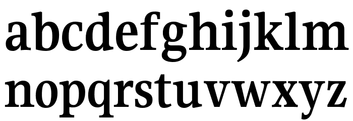 Gupter Bold Font LOWERCASE