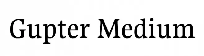 Gupter Medium  تنزيل الخطوط