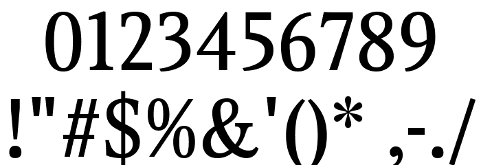 Gupter Medium Font OTHER CHARS
