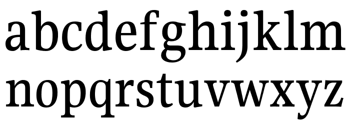 Gupter Medium Font LOWERCASE