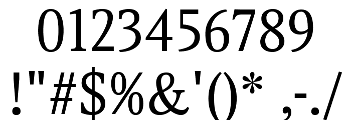 Gupter Regular Font OTHER CHARS
