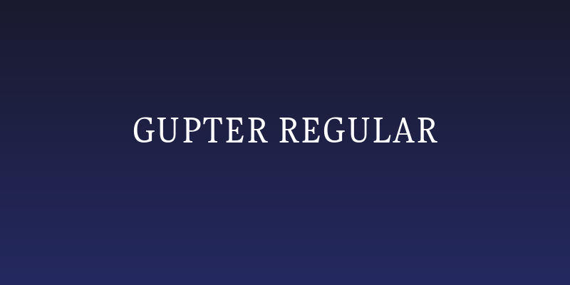 Gupter Regular Social Header