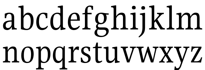 Gupter Regular Font LOWERCASE