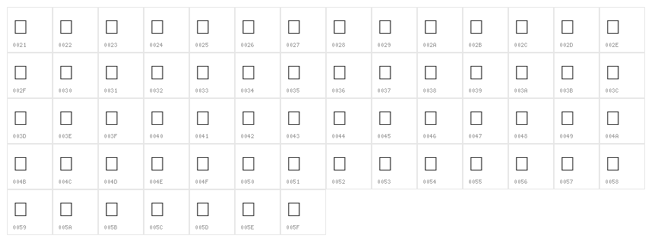 Gurbani-Lipi Bold Character Map