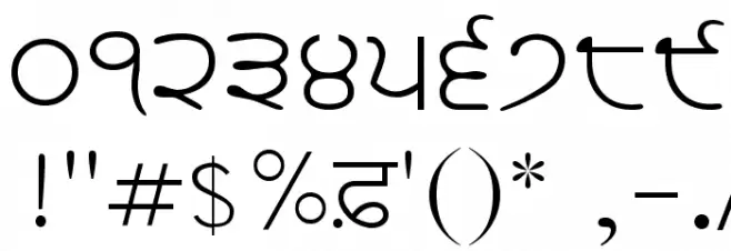 GurbaniAkharLight フォント その他の文字