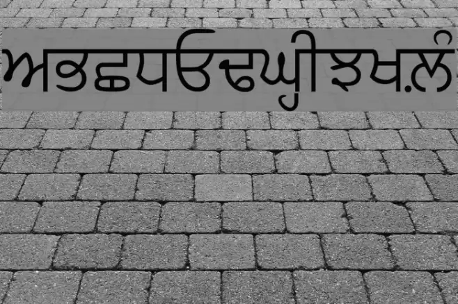 GurbaniAkhar フォント examples