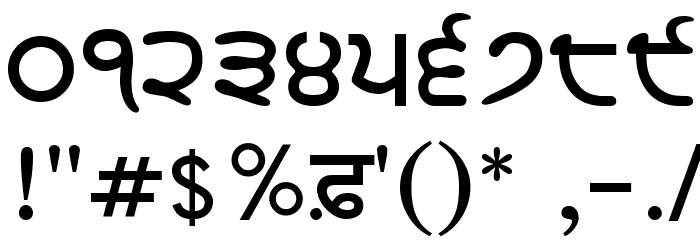 GurbaniLipiLight Bold Font OTHER CHARS
