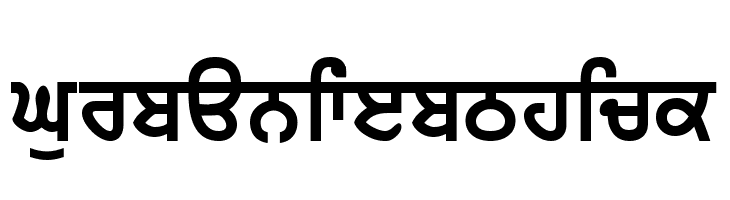GurbaniWebThick Schriftart