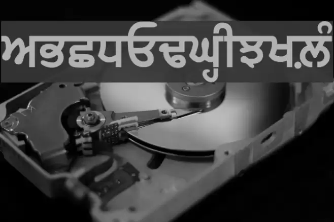 GurbaniWebThick Font examples