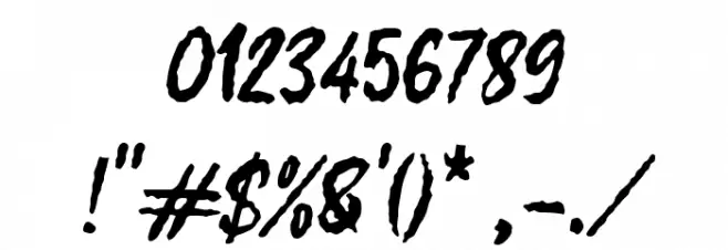 Gurih Script Font OTHER CHARS