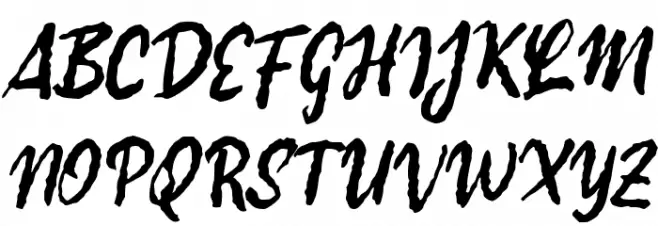 Gurih Script フォント 大文字