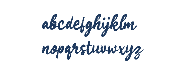 Gurih Script Lowercase