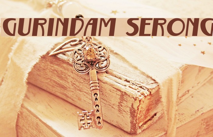 Gurindam Serong Font examples