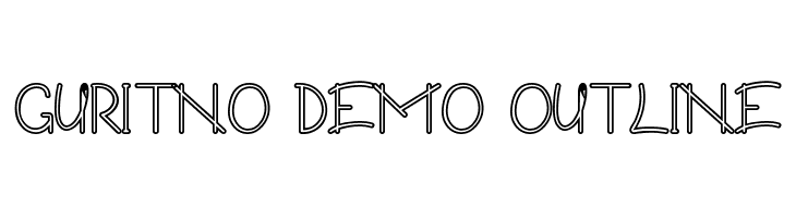 Guritno Demo Outline  フリーフォントのダウンロード
