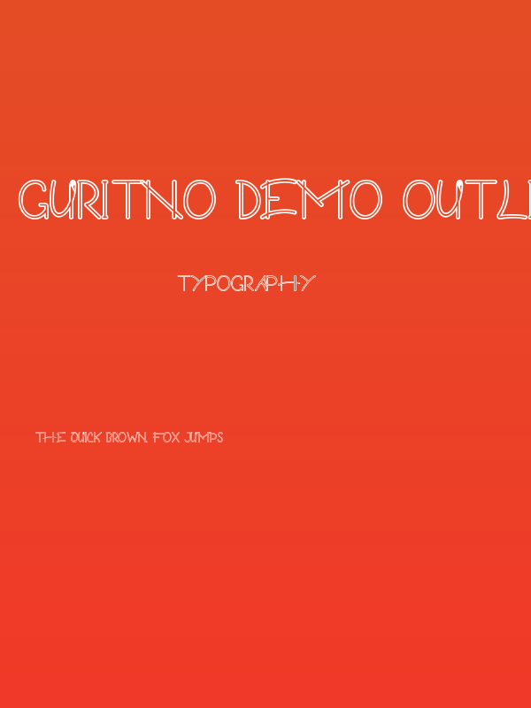 Guritno Demo Outline Poster