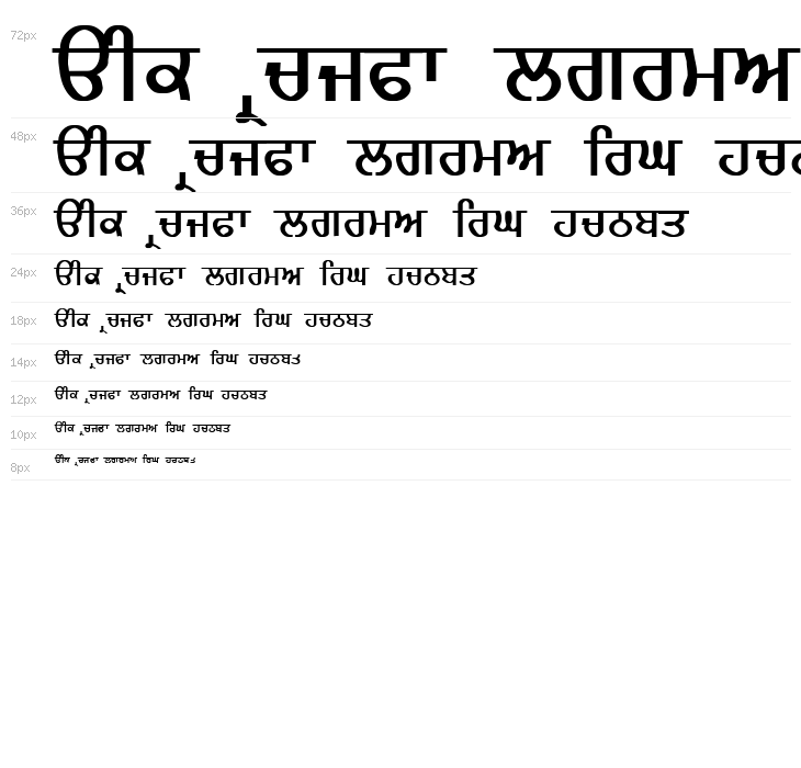 GurmukhiLys 020 Bold Waterfall