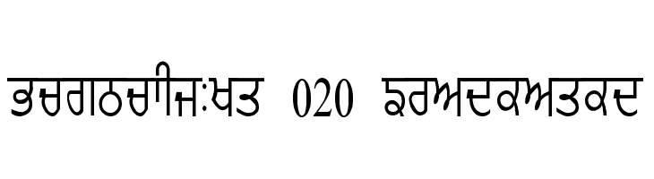 GurmukhiLys 020 Condensed Polices