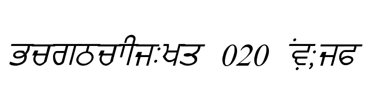 GurmukhiLys 020 Italic  baixar fontes gratis