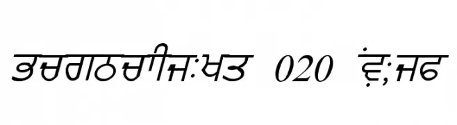 GurmukhiLys 020 Italic  baixar fontes gratis