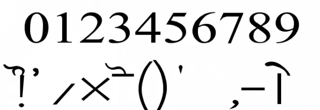 GurmukhiLys 020 Wide Font OTHER CHARS