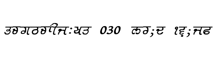 GurmukhiLys 030 Bold Italic  Fuentes Gratis Descargar