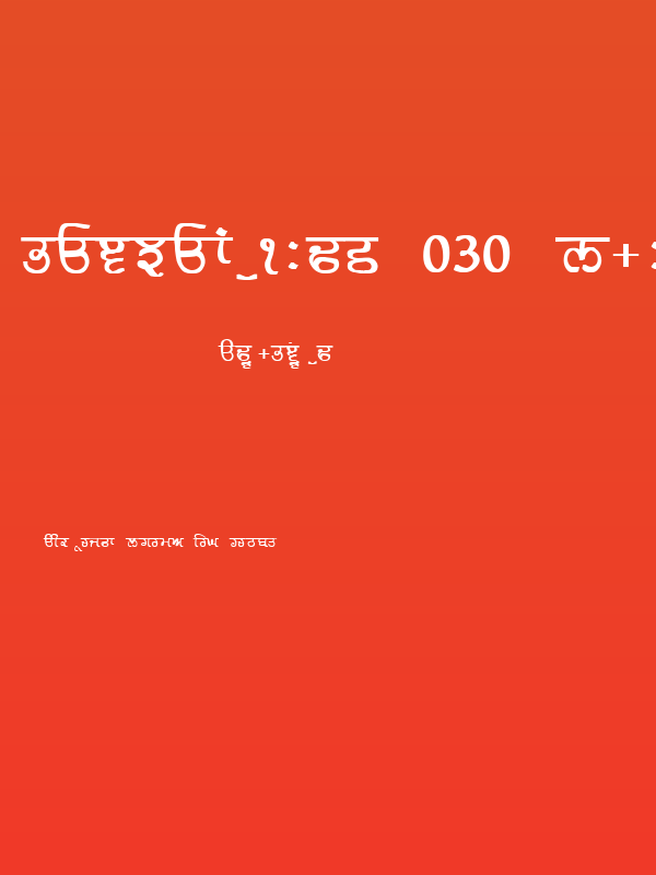 GurmukhiLys 030 Bold Poster