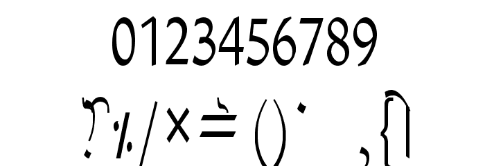 GurmukhiLys 030 Condensed Font OTHER CHARS