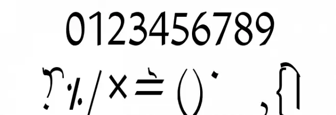 GurmukhiLys 030 Thin フォント その他の文字