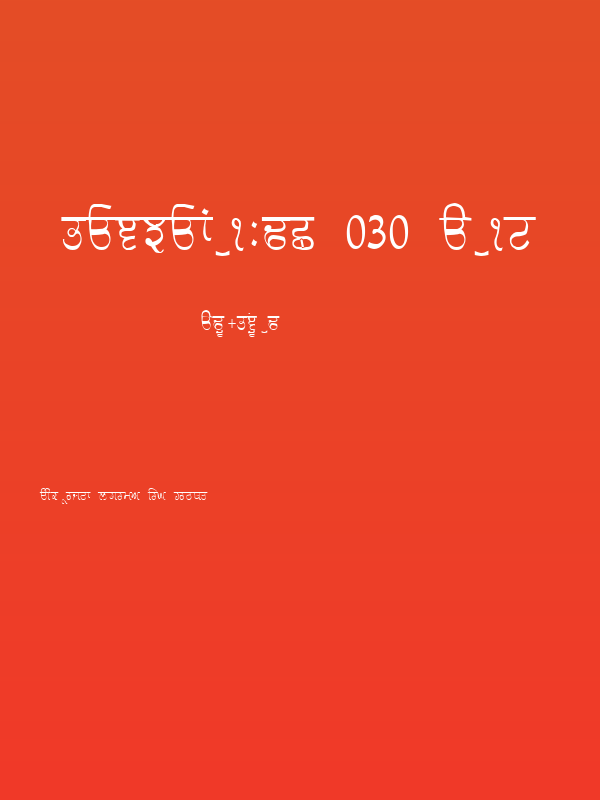 GurmukhiLys 030 Thin Poster