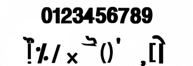 GurmukhiLys 040 Bold Font OTHER CHARS