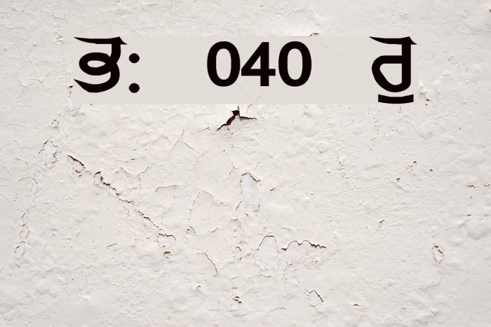 GurmukhiLys 040 Wide Font examples