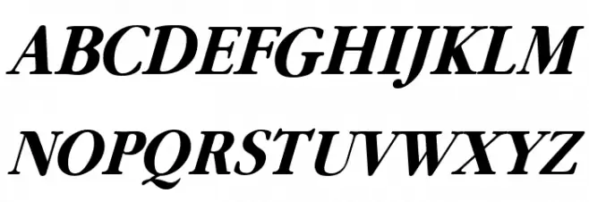 Guru Bold Italic फ़ॉन्ट अपरकेस