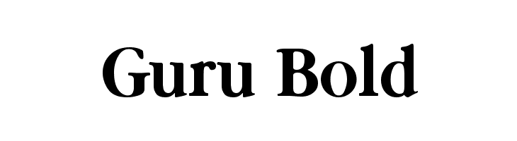 Guru Bold Font