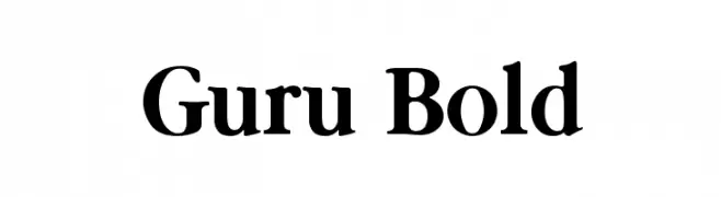 Guru Bold  नि: शुल्क फ़ॉन्ट्स डाउनलोड