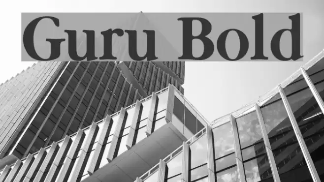 Guru Bold Font examples