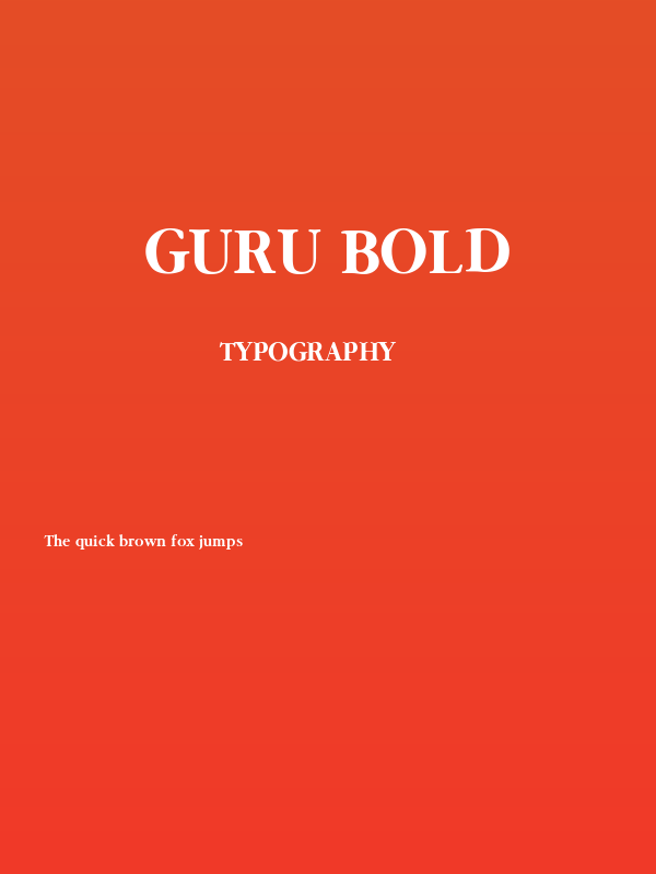 Guru Bold Poster