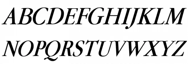Guru Italic Font Litere mari