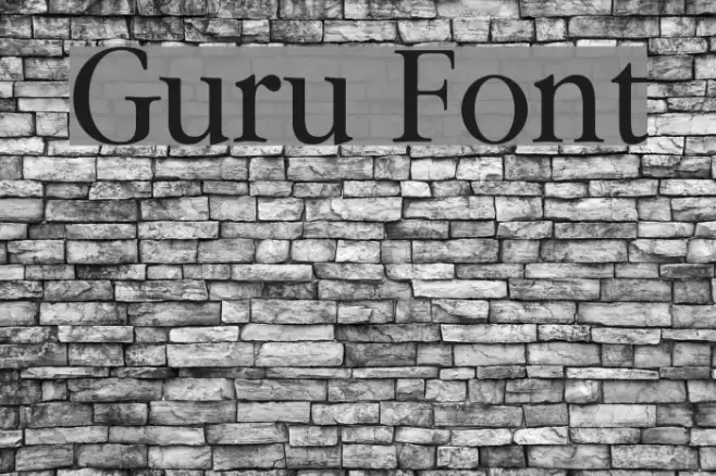 Guru Font examples