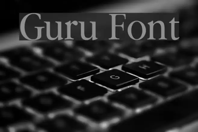 Guru Font examples